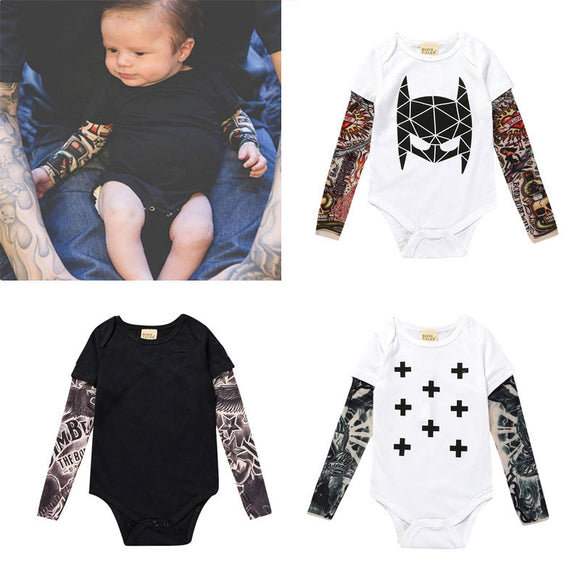 Tattoo Long sleeves Baby Onesis