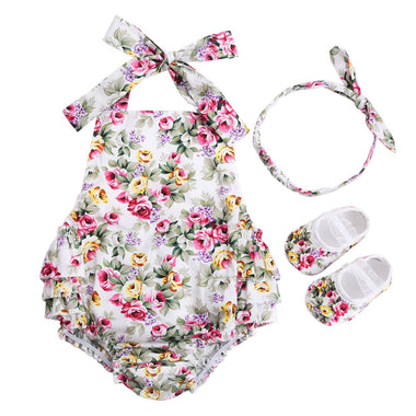 Vintage Floral Toddler Girl Onesies