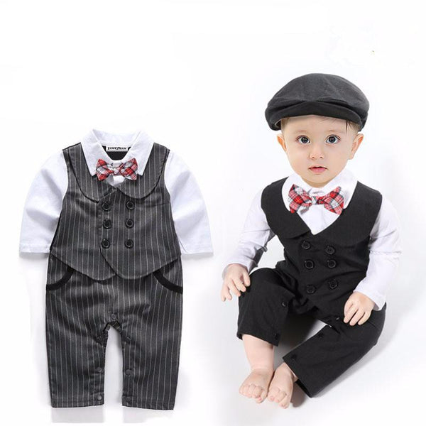 Striped Bow Tie Onesies