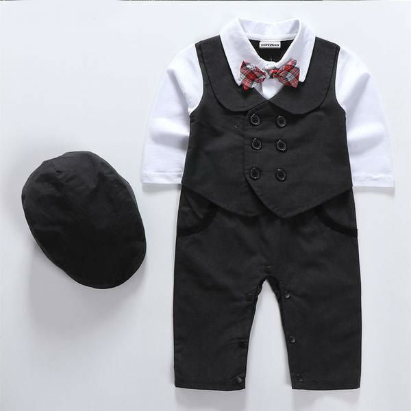 Striped Bow Tie Onesies