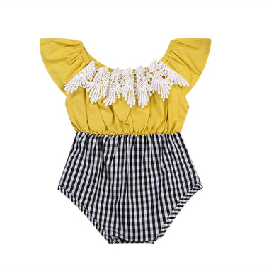 Summer Lace & Plaid Onesies
